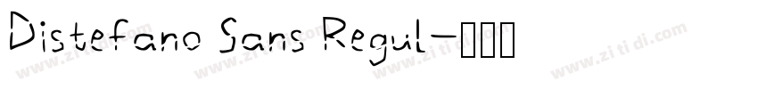 Distefano Sans Regul字体转换